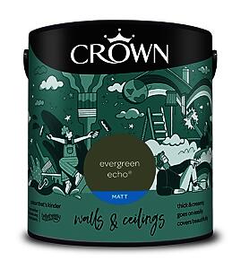 Crown Paints Matt Evergreen Echo 2.5L