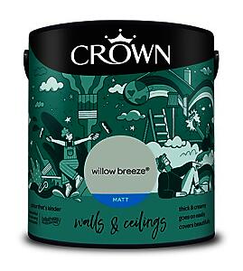 Crown Paints Matt Willow Breeze 2.5L
