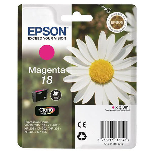 Epson Daisy T1811 18 Magenta Inkjet Cartridge Code C13T18034010