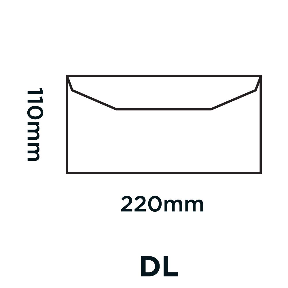 ValueX Wallet Envelope DL Gummed Plain 80gsm Manilla (Pack 1000) - 13780