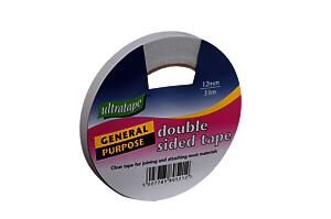 Utape D/Sided Clear Tape 12Mmx33M