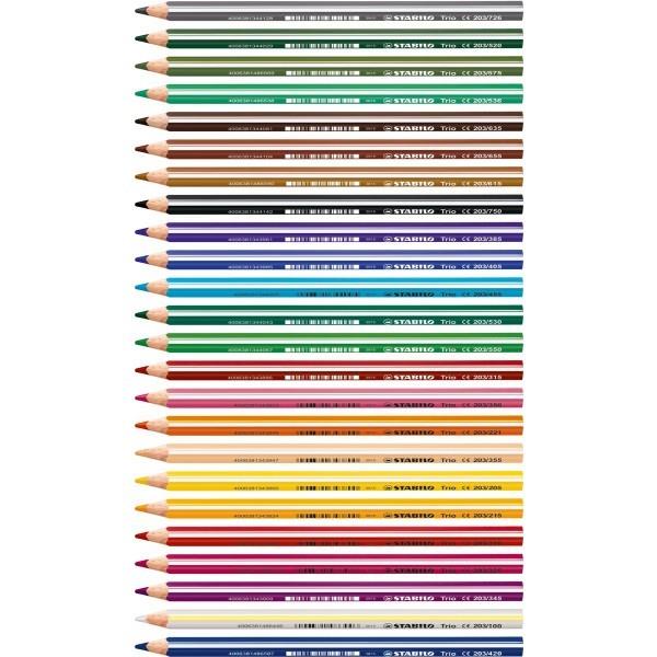 Stabilo Trio Thick Colouring Pencils Pack 24's