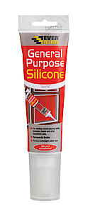 Everbuild General Purpose Silicone Sealant – Waterproof White – 80Ml
