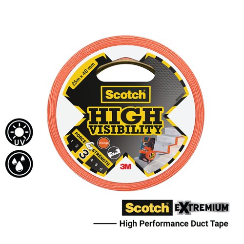 Scotch High Visibility Duct Tape Orange 25m x 48mm 7100205301