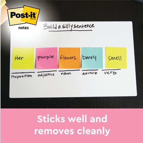 Post-it 38x51mm 100 Sheets Cardboard Packaging Beachside (Pack of 12) 7100259449