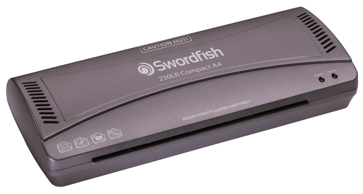 Swordfish 230LR Compact A4 Laminator Silver - 40188