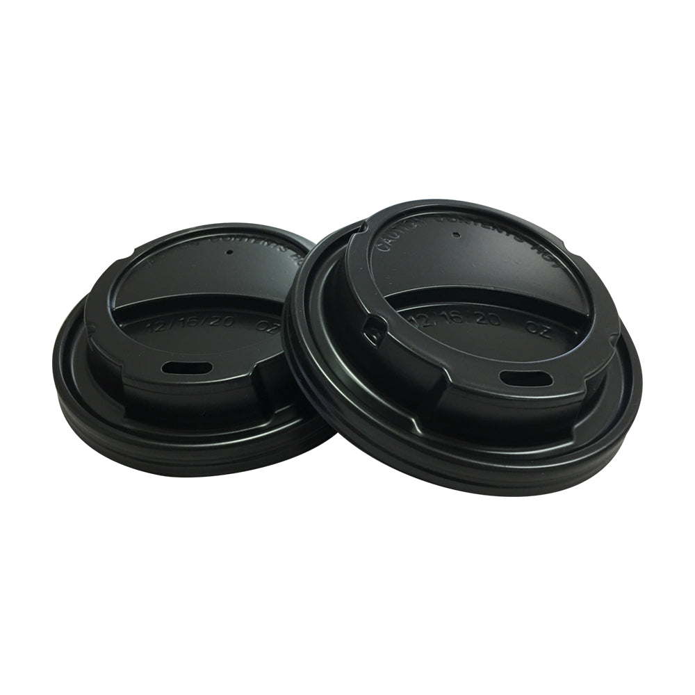 Belgravia 8oz/9oz Black Sip Through Lids 50s