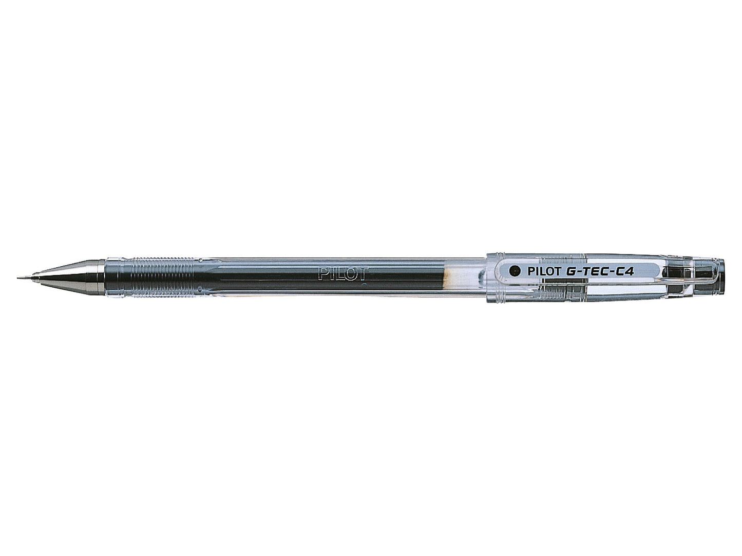 Pilot G-Tec C4 Microtip Gel Rollerball Pen 0.4mm Tip 0.2mm Line Black (Pack 12) - 60101201