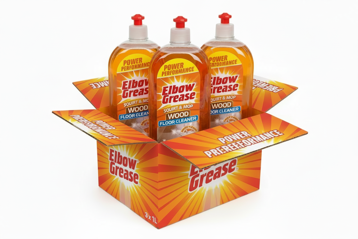Elbow Grease Squirt & Mop Floor Cleaner | Orange | 1 x 1L