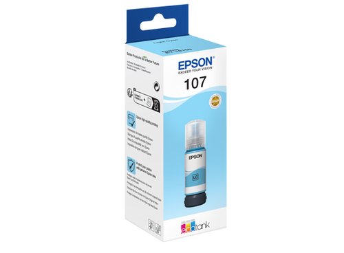Epson 107 EcoTank Ink Bottle Light Cyan C13T09B540
