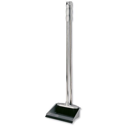 Addis Long Handled Dustpan and Brush Set Metallic 501043 - UK BUSINESS SUPPLIES