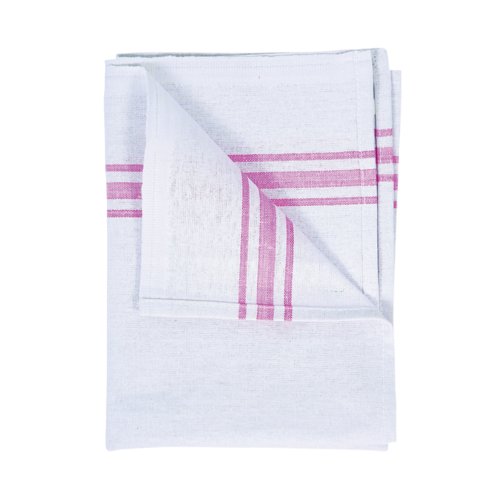 MyCafe Cotton Tea Towel 450x740mm White Pack of 10 CX01693