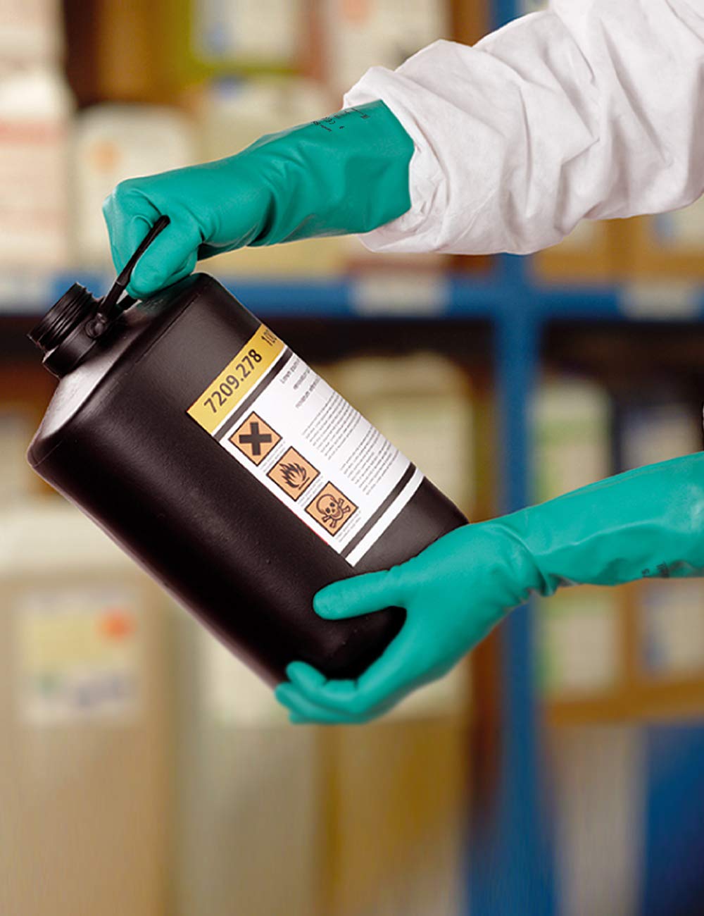 Ansell Solvex {37-675's} Green Large Gloves {All Sizes} - UK BUSINESS SUPPLIES