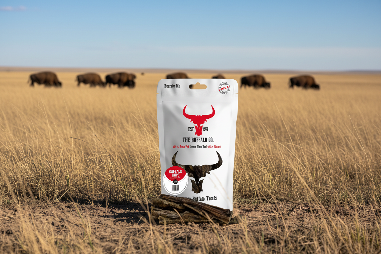 Buffalo Tripe | 100% Natural Grass-Fed Dog Treats | 1 x 100g