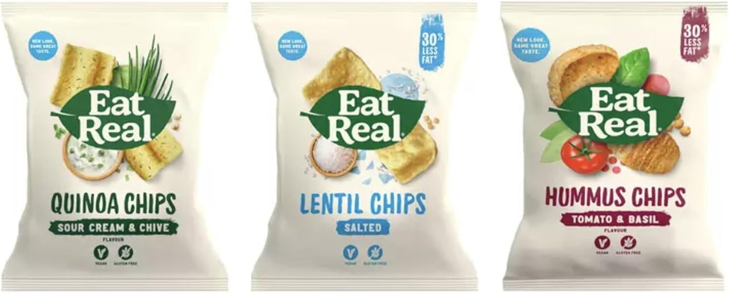 Eat Real Variety Snack Box | 3 Flavours | 21 Mixed Packs