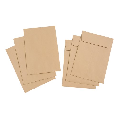 5 Star C4 Envelope 25mm Gusset Peel and Seal 115gsm Manilla (Pack of 125) 652532
