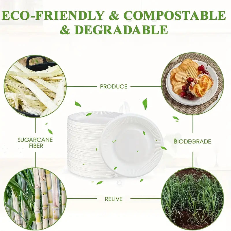 Belgravia Super Rigid 7 Inch Biodegradable Plate (Pack of 50) 3865