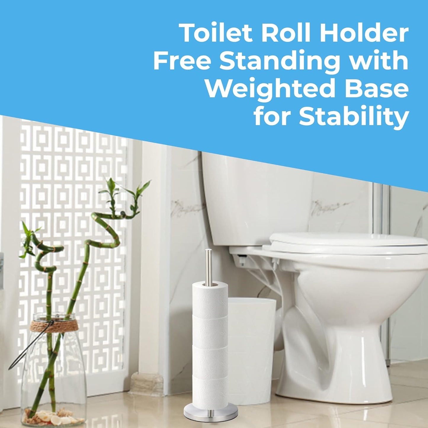 Blue Canyon Stainless Steel Toilet Roll Holder Spike