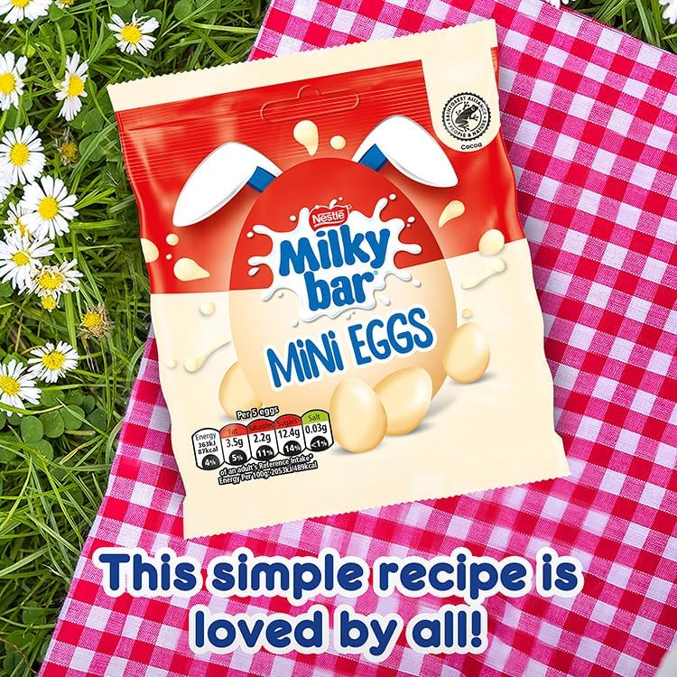 Milkybar White Chocolate Easter Mini Eggs Sharing Bag 80g