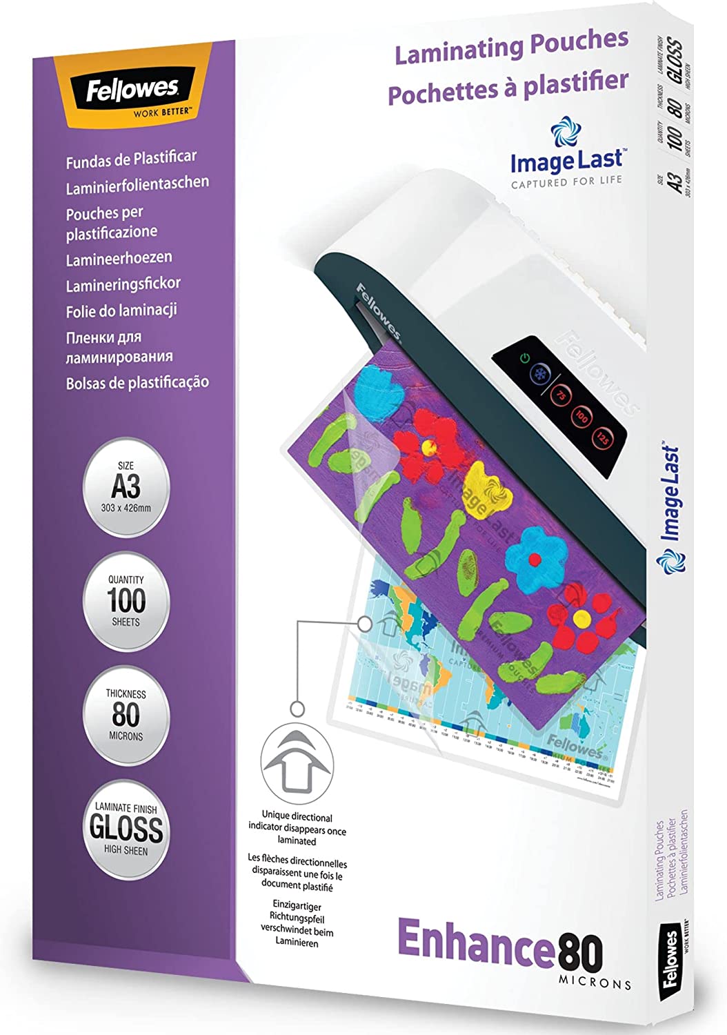 Fellowes A3 Laminating Pouch 160 Micron (Pack of 100) 5306207