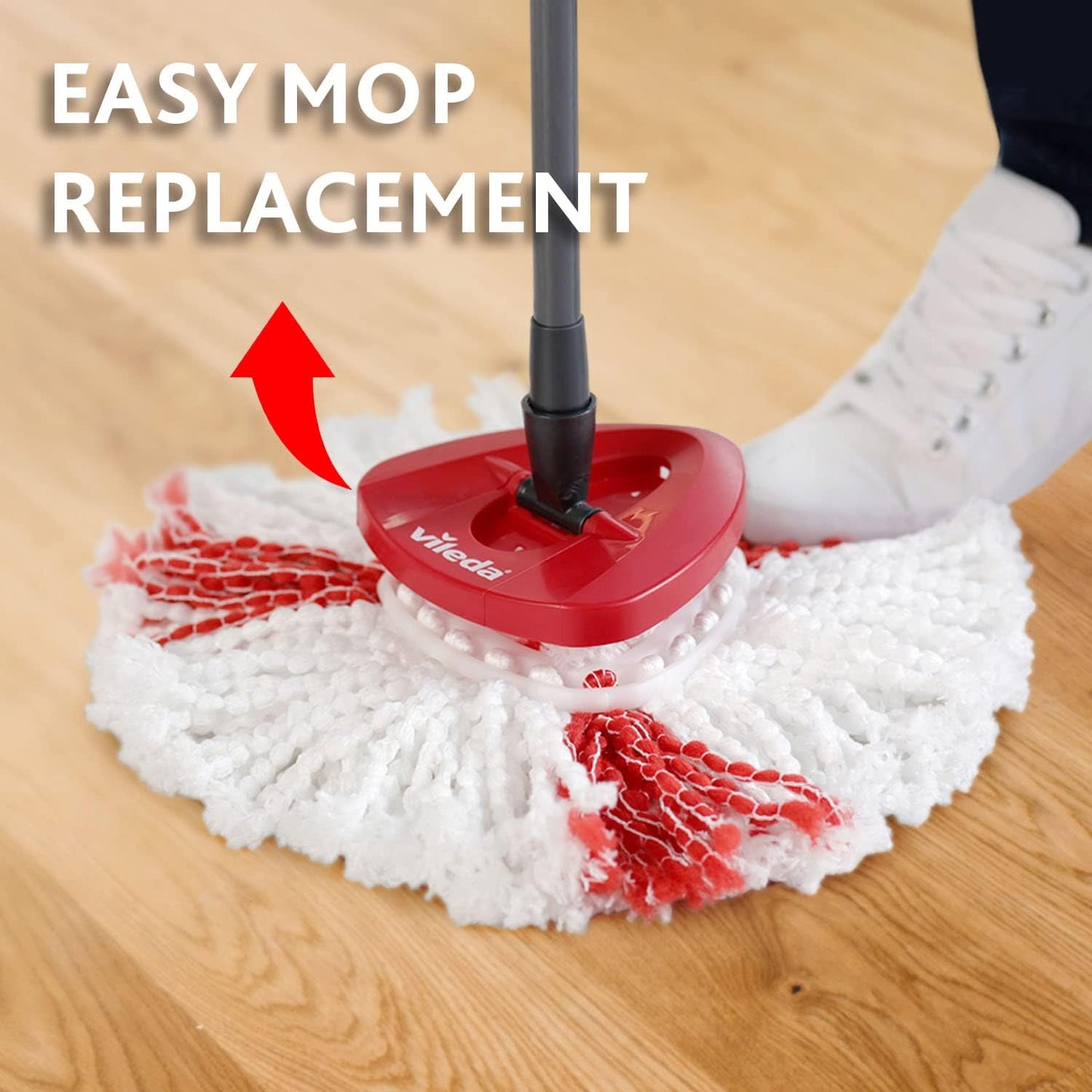 Vileda Turbo 2In1 Easywring&Clean Mop Replacement Heads Pack Of 1