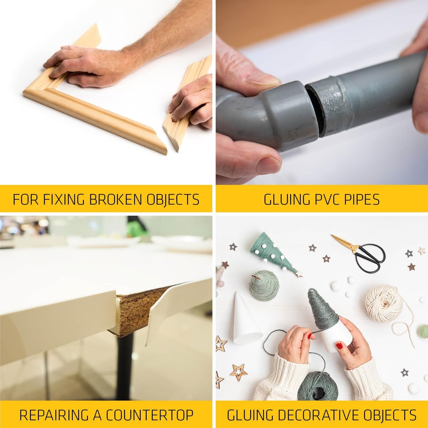 Everbuild Mitre Fast Two Part Instant Bonding Kit, 50g Adhesive & 200ml Activator.