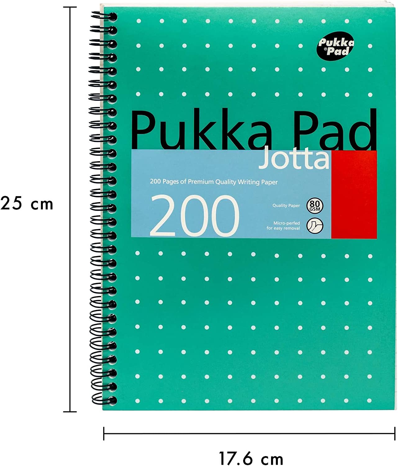 Pukka Pads Metallic Green Jotta B5 Notebook 8520-MET - UK BUSINESS SUPPLIES