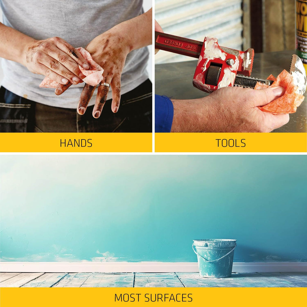 Sika - Wonder Wipes Multi-Use Cleaning Wipes For The Building Trade -100 Wipes