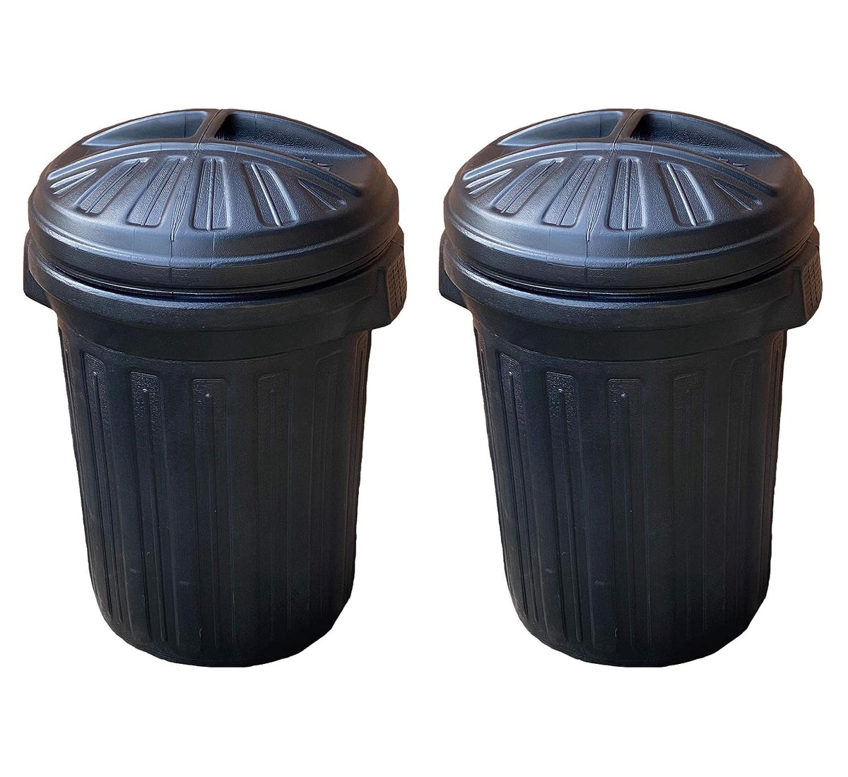 Fixtures Strata Shatterproof Refuse Bin Secure Push On Lid Black 80L (GN343)