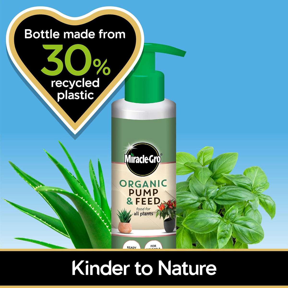 Miracle-Gro Pump & Feed All Purpose ORGANIC Liquid Plant Food 200ml