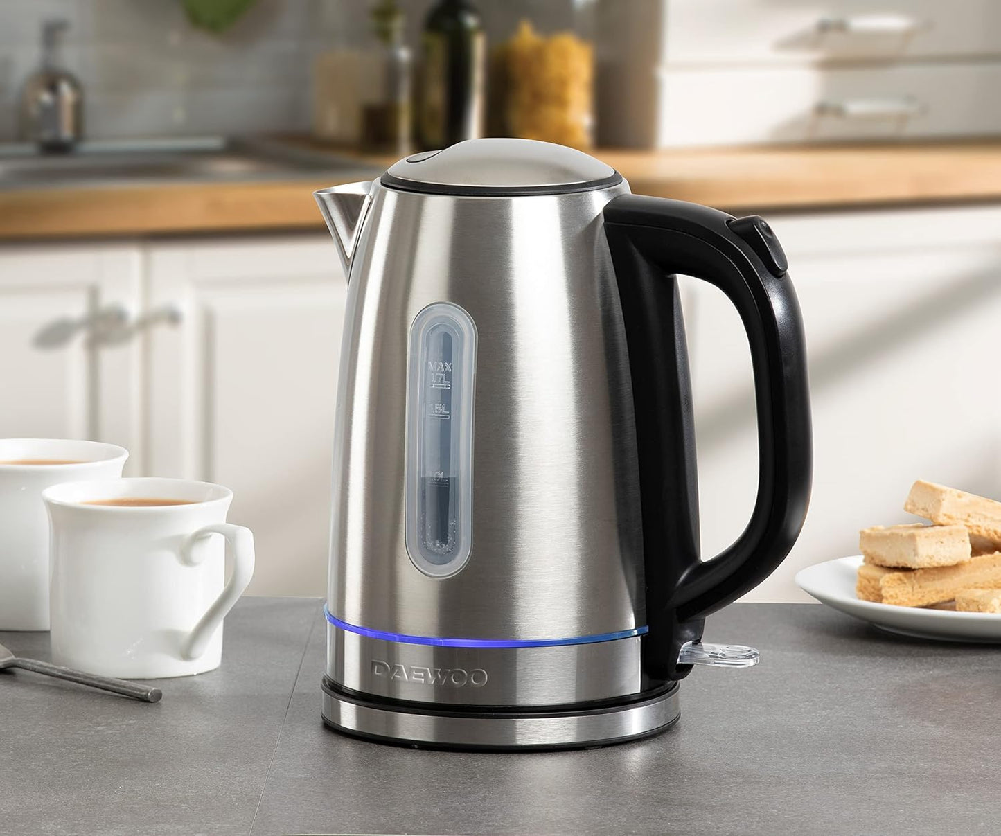 Daewoo Edinburgh, 3KW Rapid Boil Kettle, Large 1.7L Capacit.