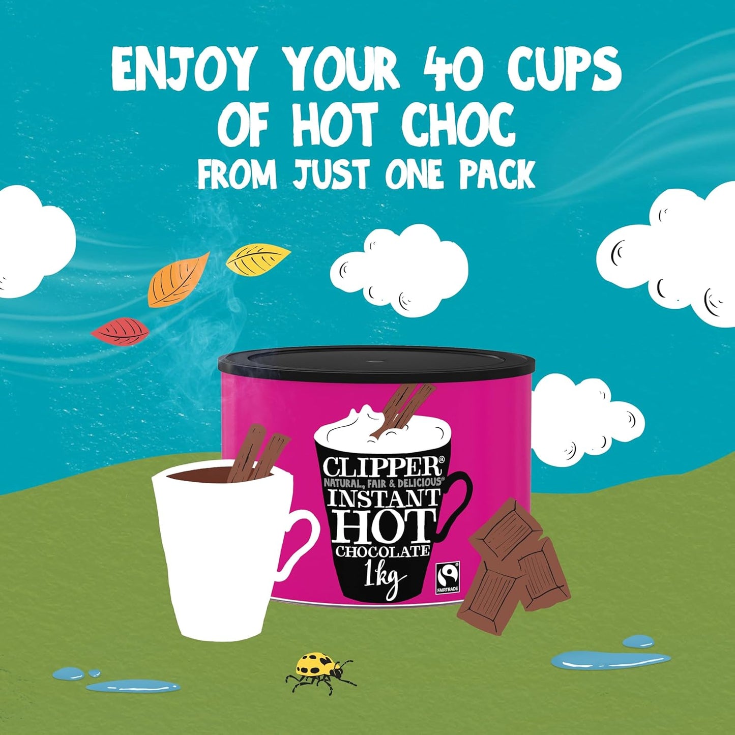 Clipper Seriously Velvety Instant Hot Chocolate Fairtrade 1kg