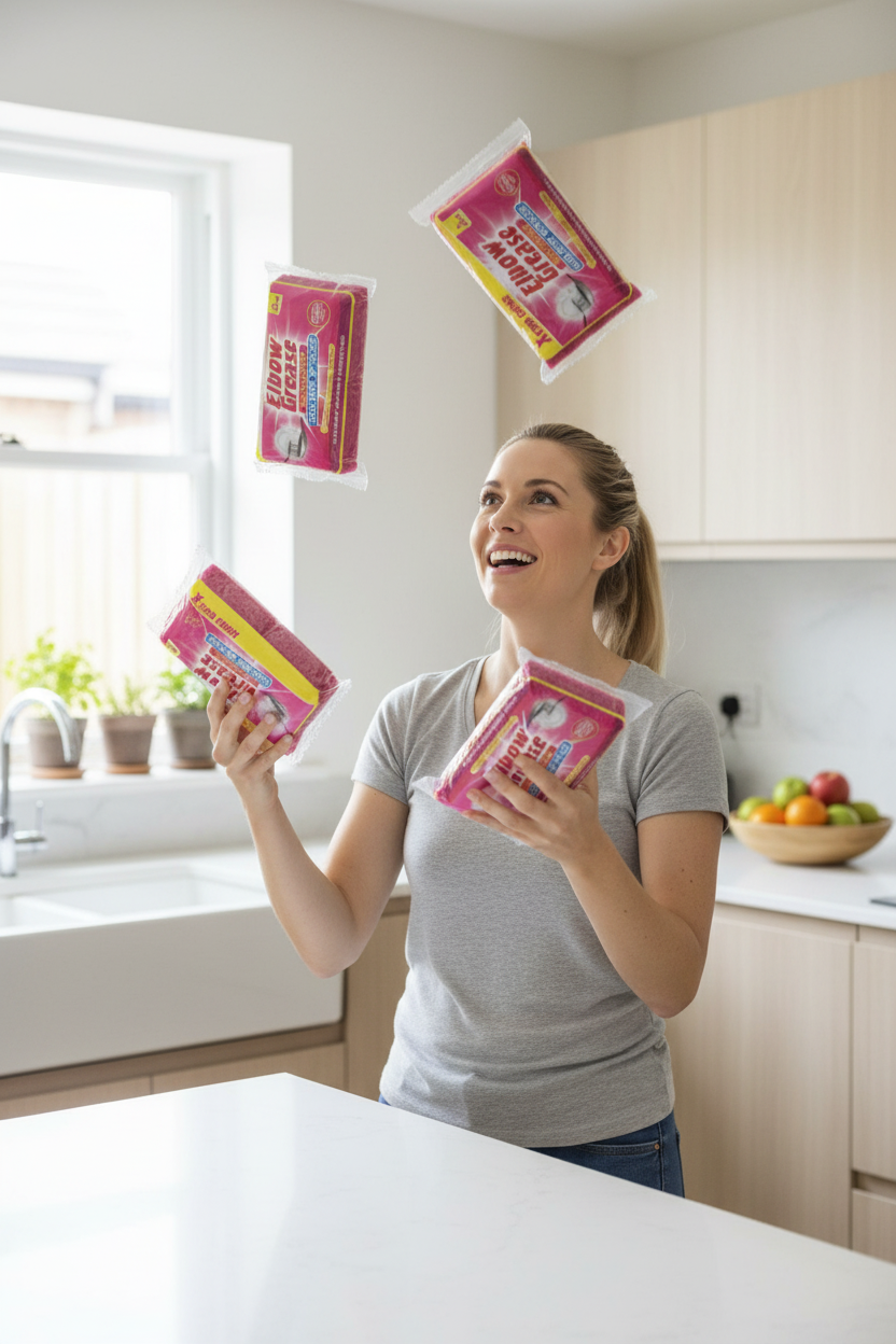 Elbow Grease Non-Scratch Scourer Sponge | 1 x 2 Pack