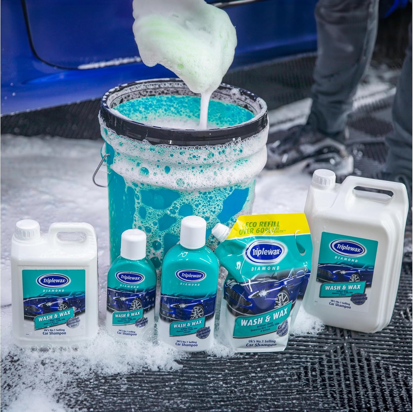 Triplewax Premium Diamond Wash & Wax 1L {3 Pack}