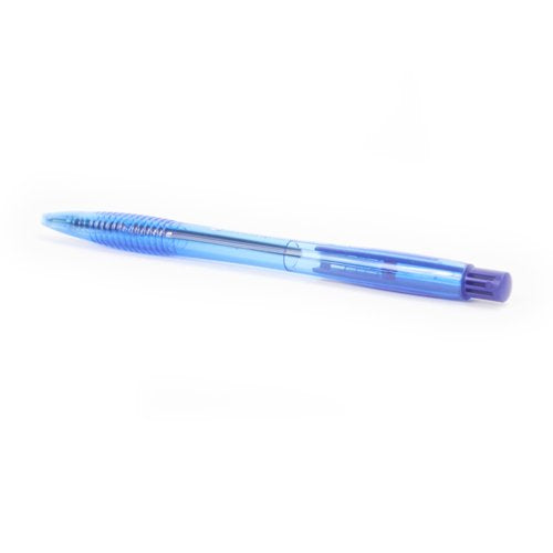 5 Star Retractable Ball Pen Medium 1mm Tip 0.7mm Line Blue (Pack of 20) 930384