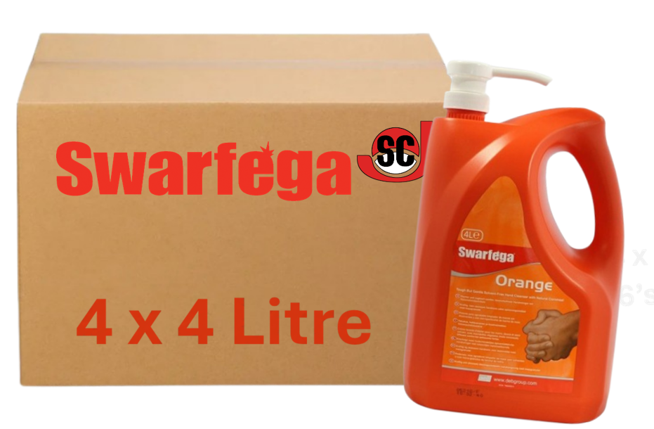 Swarfega Orange Hand Cleaner | Solvent Free | 4 Litre with Pump