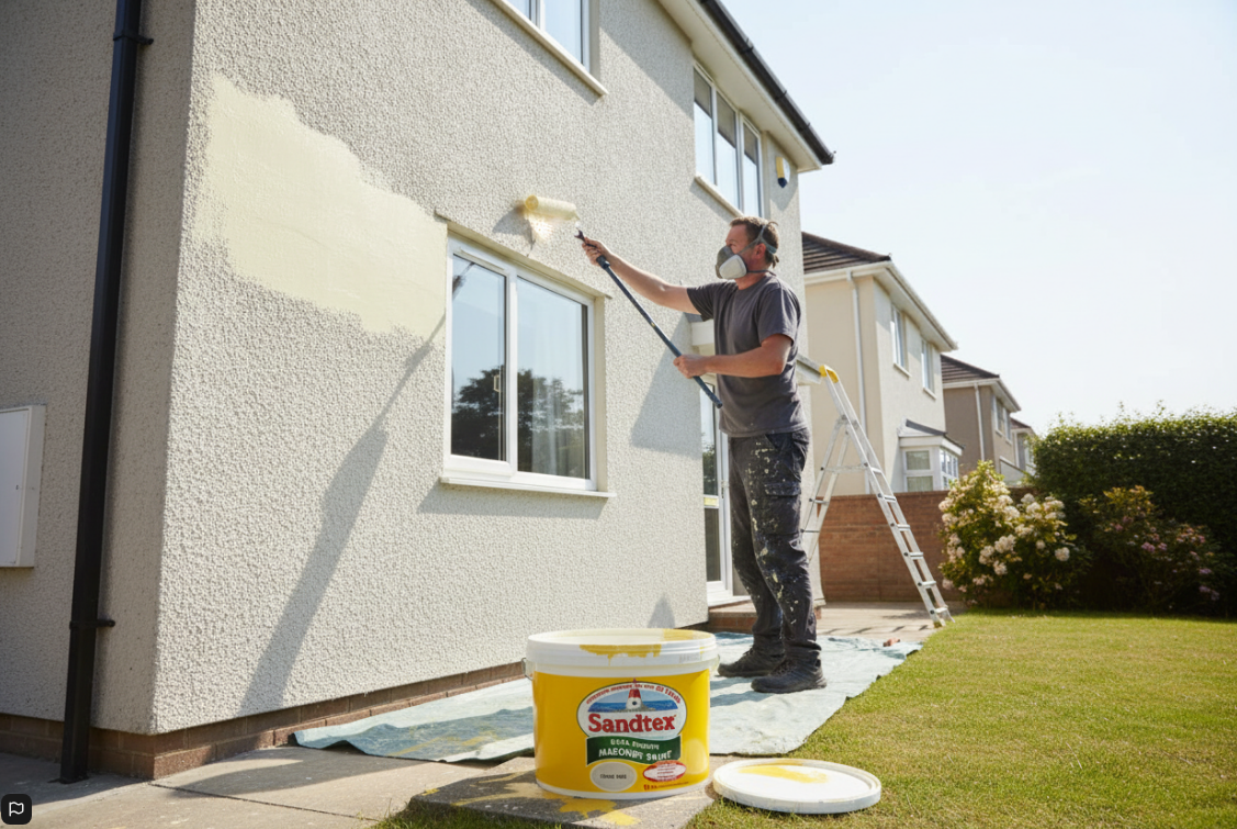 Sandtex Ultra Smooth Masonry Paint | Chalk Hill | 1 x 10L Tub