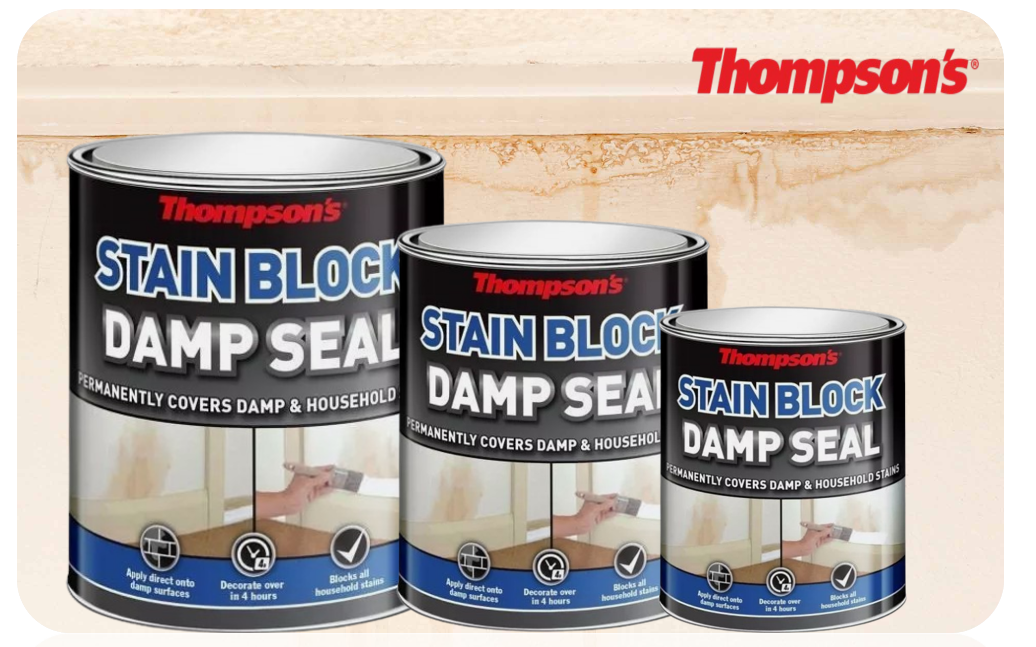 Thompsons {Ronseal} Stain Block Damp Seal White - 250ml