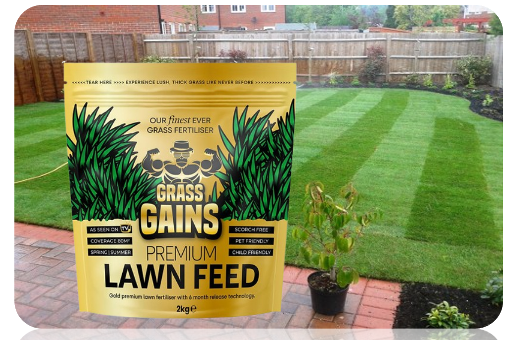 Grass Grains Premium Lawn Feed 2kg | Gold Edition
