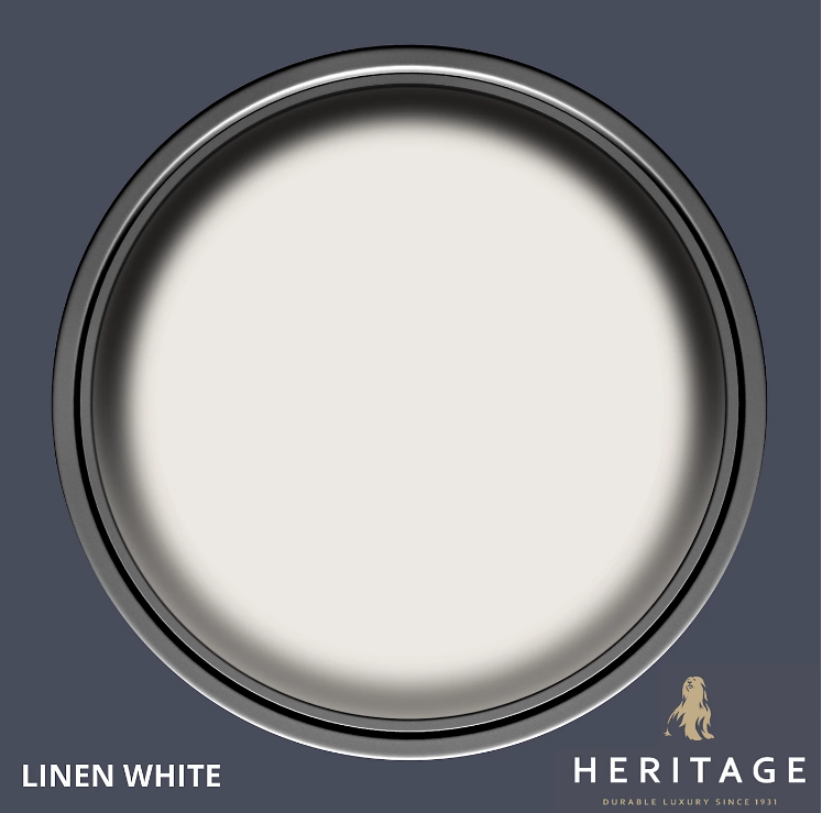 Dulux Heritage Paint | Linen White | Velvet Matt Wall Paint | 1 x 2.5L