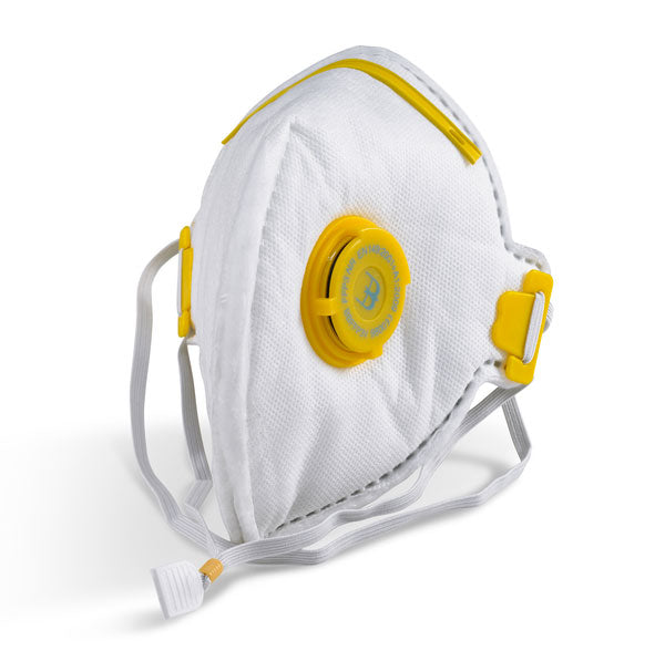 Beeswift P3 Fold Flat Valved Mask White Box 20's