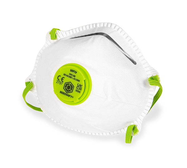 Beeswift P2 Contour Valved Mask White Box 10's