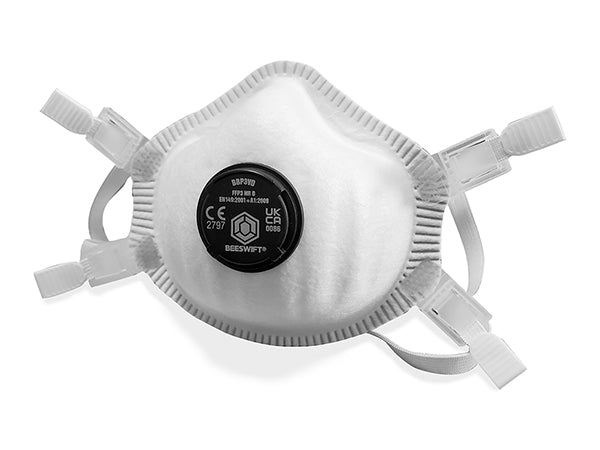 Beeswift Premium P3 Dolomite Valved Mask White Box 5's
