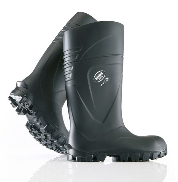 Bekina Steplite X Solid Grip Full Safety Non Metalic Wellingtons S5 Black - {ALL COLOURS / SIZES}