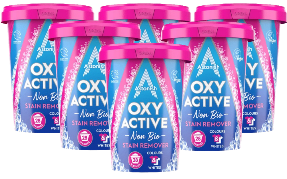 Astonish Oxy Active Non-Bio Stain Remover 625g, 28 Washes
