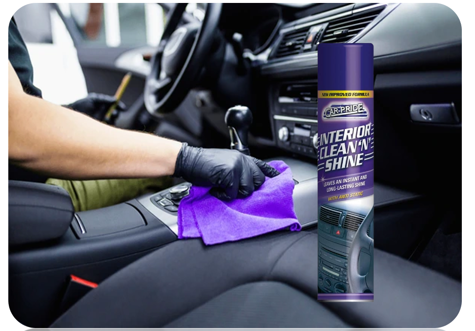 Car Pride Interior Clean N Shine Cleaner Anti-Static Spray 300ml