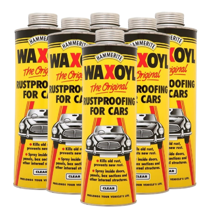 Hammerite Waxoyl Car Underseal And Rust Protection Waxoyl Clear 1Ltr