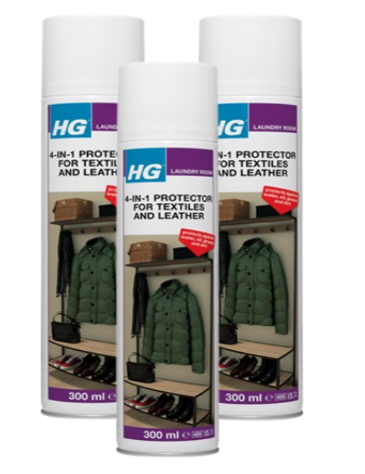Hg 4-In-1 Protector For Textiles | Waterproof Guard | 300ml Spray
