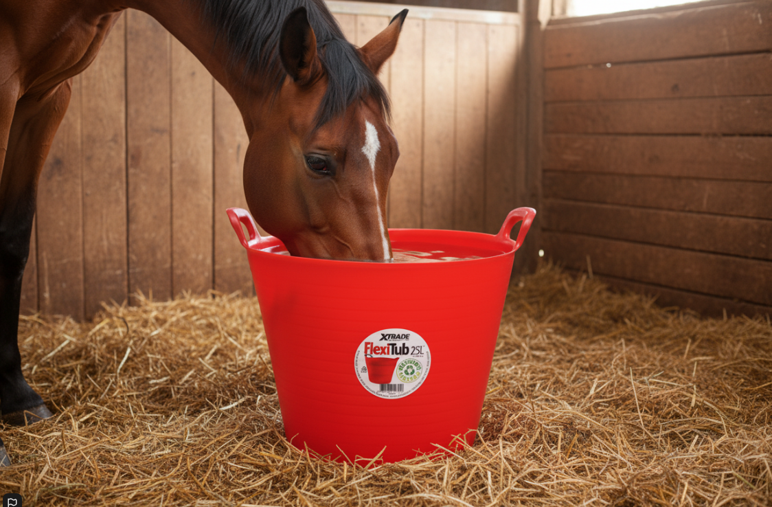 X-Trade 100% Recyclable Flexi-Tub | Colour: Red | Size: 25 Litre