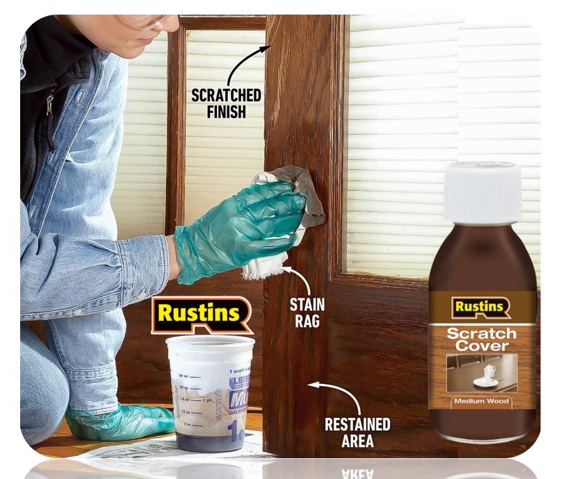 Rustins Scratch Cover Medium Wood 125Ml